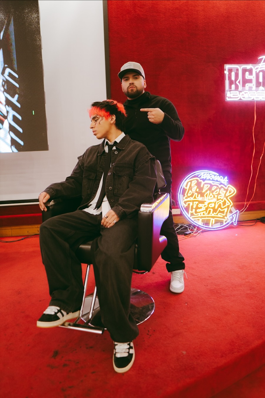 Andree Torres en un evento de barbería